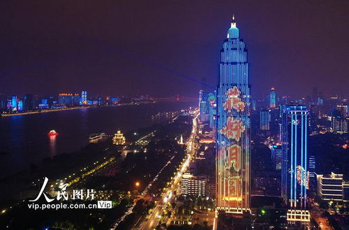 武汉 江滩夜色美